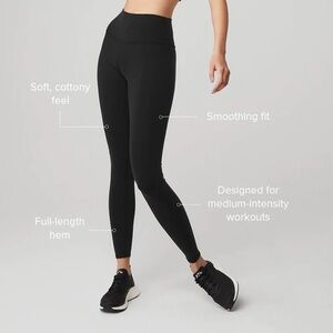 Alo high waist airbrush legging with mesh detail
